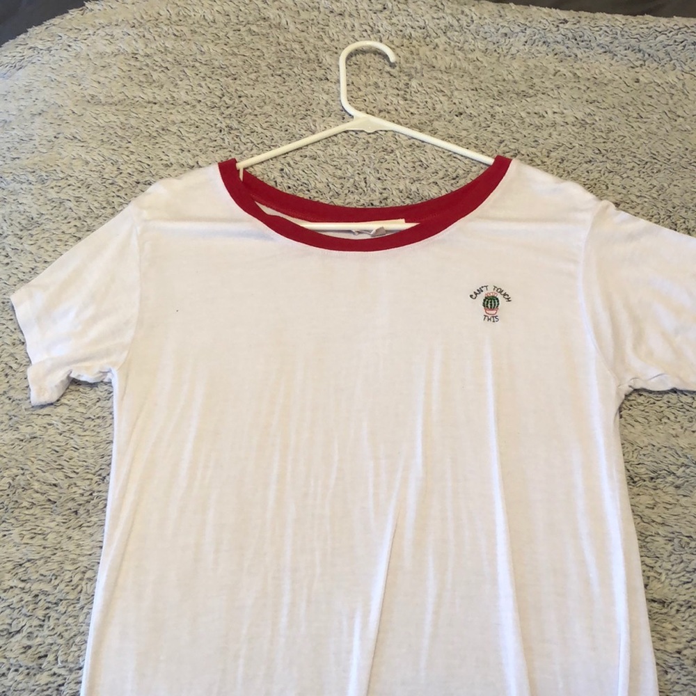 ‘Can’t touch this’ white cactus tee